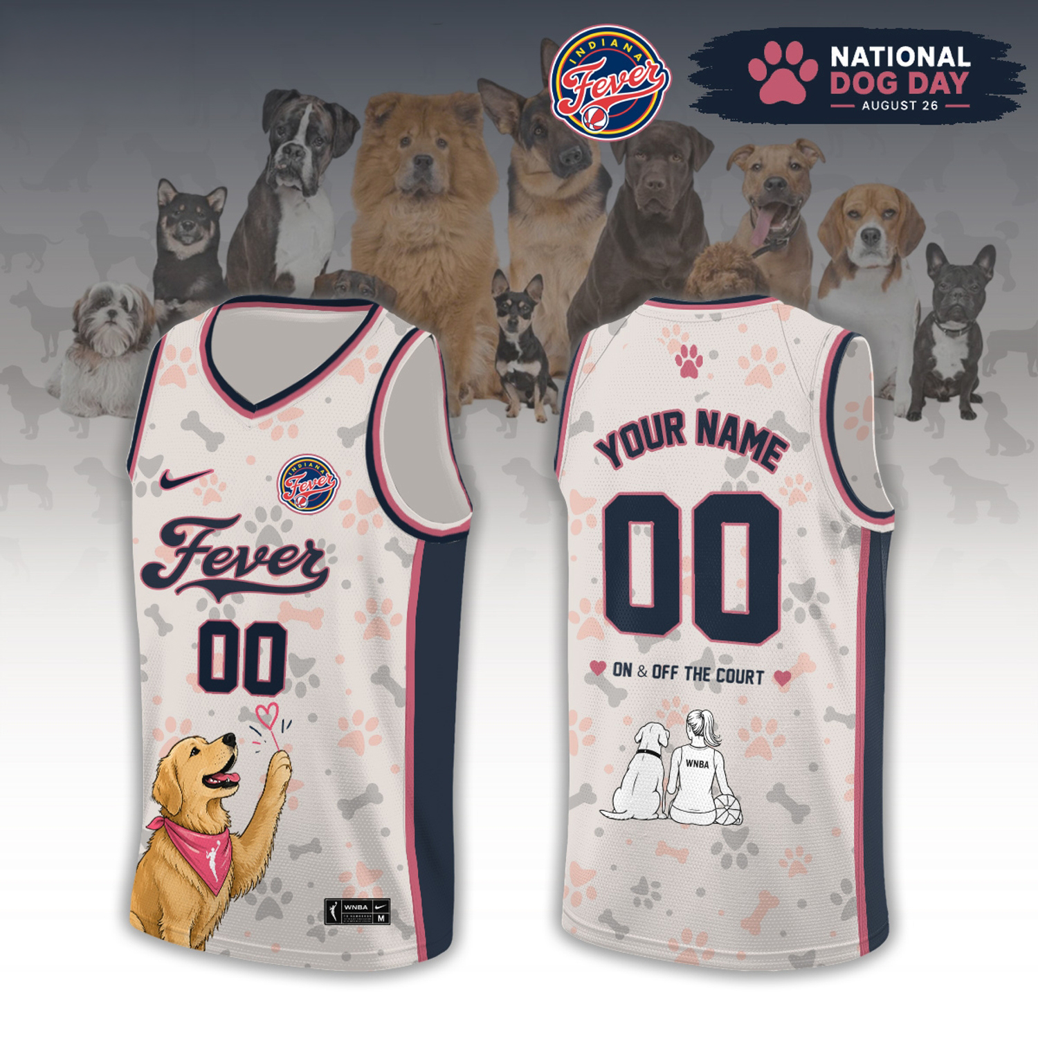 WNBA All Teams x National Dog Day 2026 Limited Edition Jersey Womens Sports Dog Day Supporter Apparel 2 - Unicasport WNBA All Teams x National Dog Day 2026 Limited Edition Jersey Womens Sports Dog Day Supporter Apparel