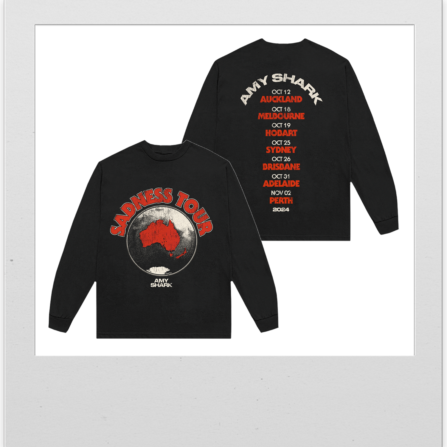 World Long Sleeve, Army Shark Sunday Sadness Long Sleeeve Merch 2025