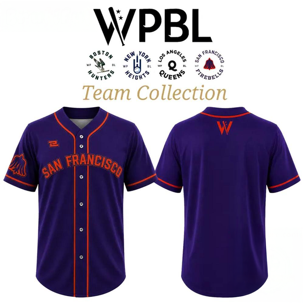 WPBL San Francisco Firebells 2026 Special Edition Baseball Jersey