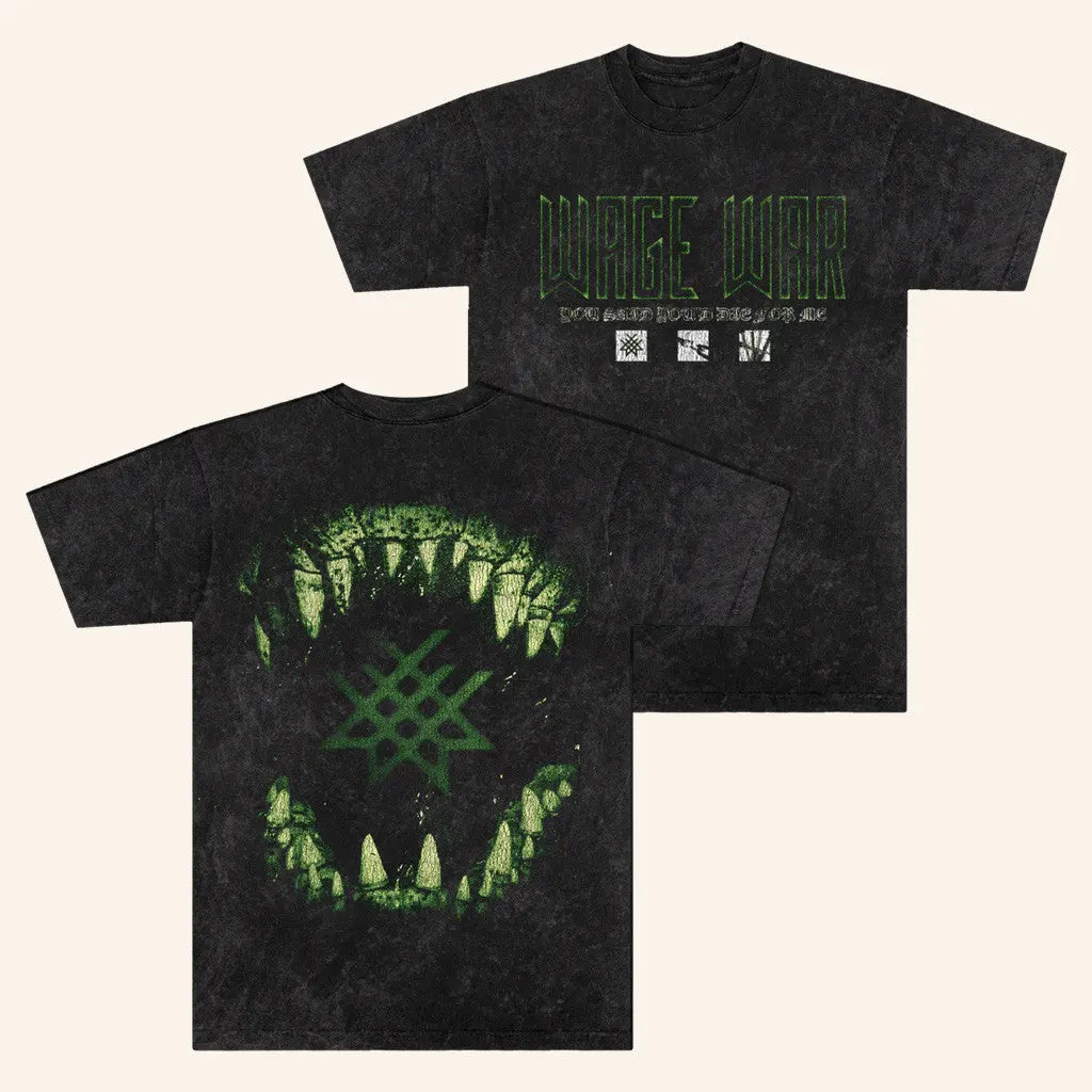 Wage War Band Merch Die For Me Gator TShirt Gifts For Fans
