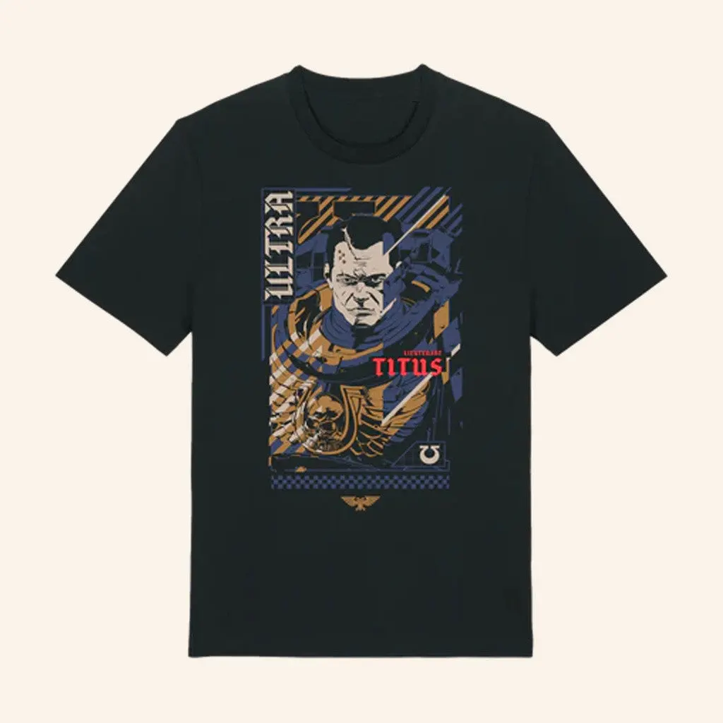 Warhammer Merch Warhammer 40000 Space Marine 2 Lieutenant Demetrian Titus TShirt Dad Gifts