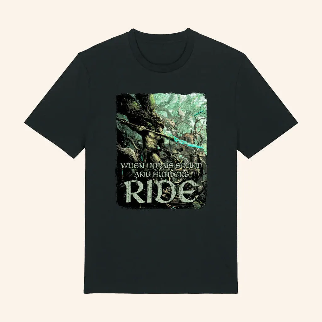 Warhammer Merch Warhammer The Old World Wood Elf Realms Hunters Ride TShirt