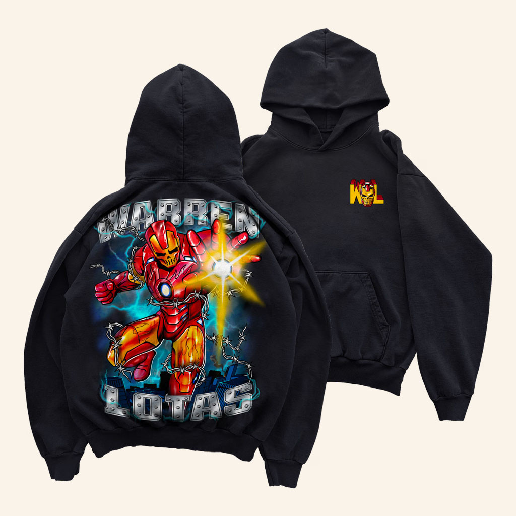 Warren Lotas Merch 2026 Metal Guy Hoodie Iron Man Hoodie Best Gifts For Son