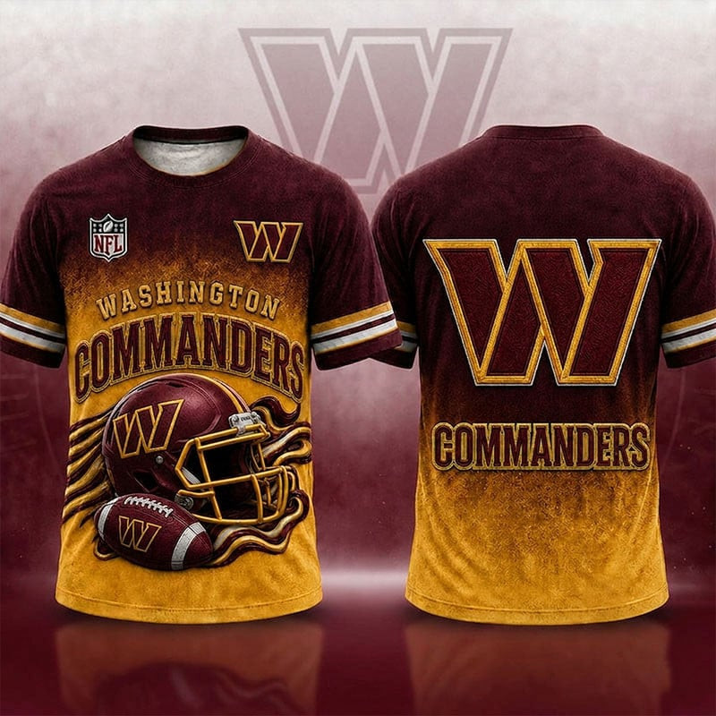 Washington Commanders T Shirt Washington Commanders NFL Merch Gift Ideas For Adult Fans