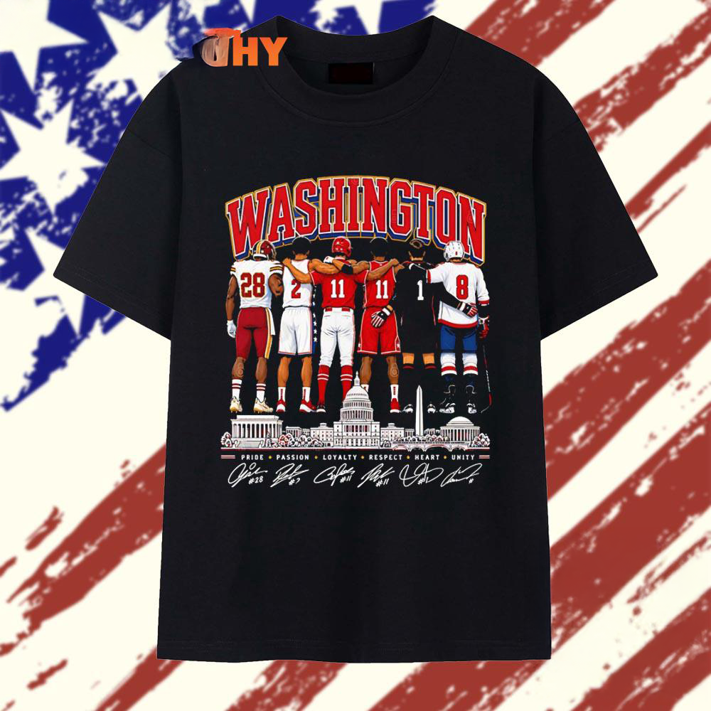 Washington DC Pride Passion Loyalty Graphic T Shirt Sports Fan Edition