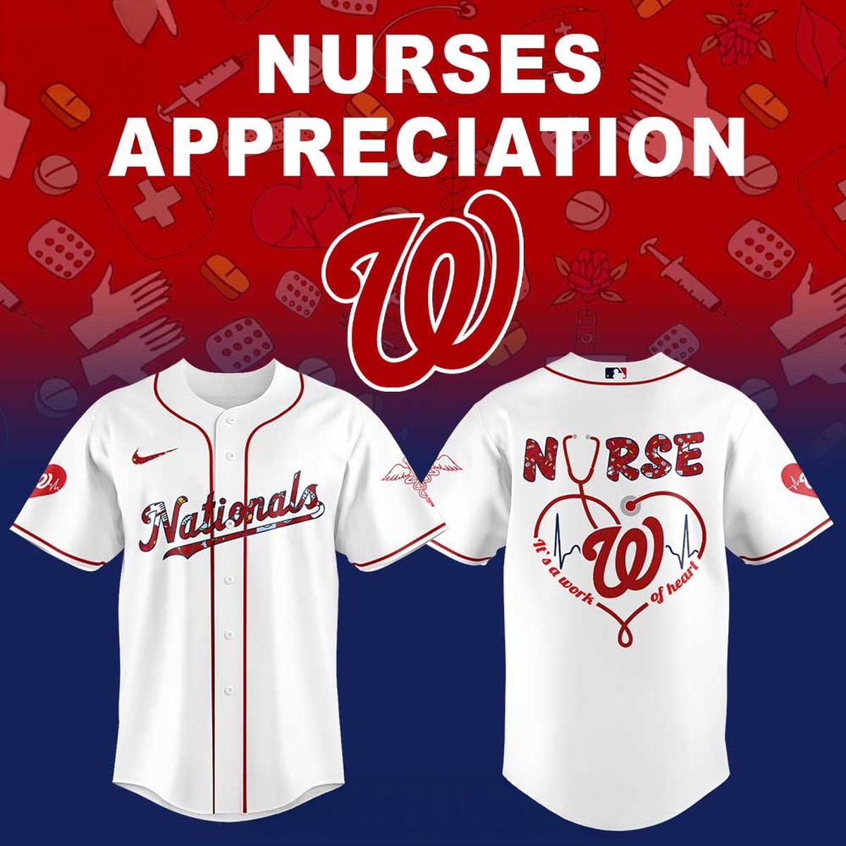 Washington Nationals 2026 x Nurse Night Appreciation Baseball Jersey Healthcare Tribute 2 - Unicasport Washington Nationals 2026 x Nurse Night Appreciation Baseball Jersey Healthcare Tribute