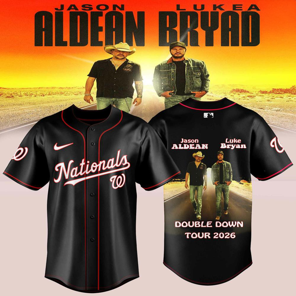 Washington Nationals Double Down Tour 2026 Baseball Jersey Fan Gift
