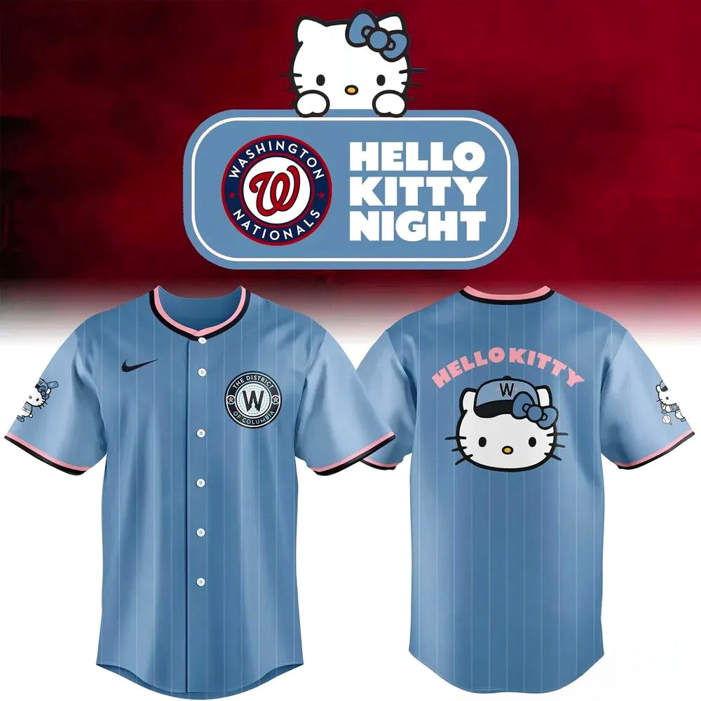 Washington Nationals Hello Kitty Night 2026 Jersey