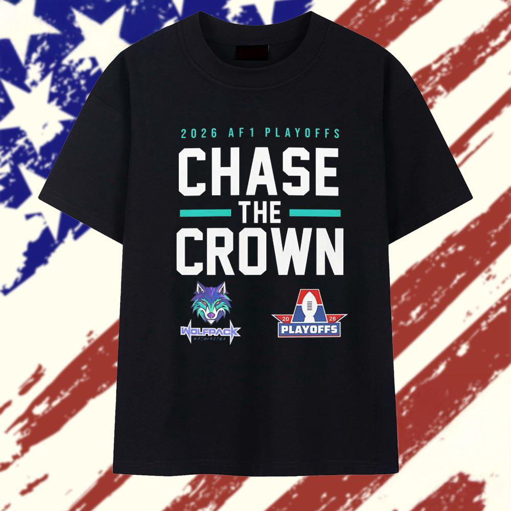Washington Wolfpack 2026 Chase the Crown AF1 Graphic TShirt