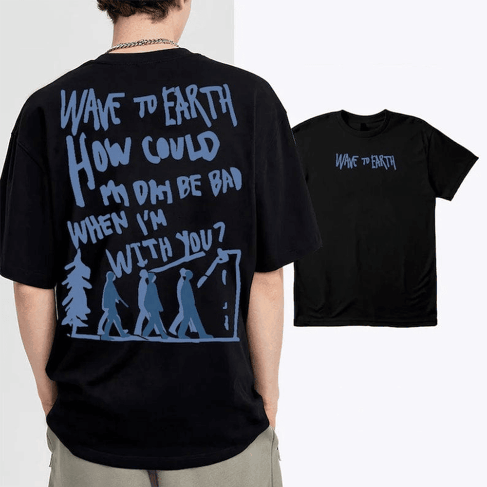Wave To Earth Merch TShirt Wave To Earth Tee Tour 2024 Vintage Hoodie Gift for Men