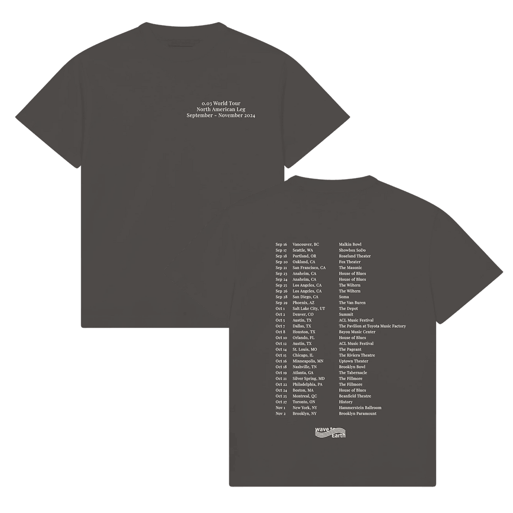 Wave To Earth Merch Wave To Earth 003 NA Tour TShirt Music Fan Gifts
