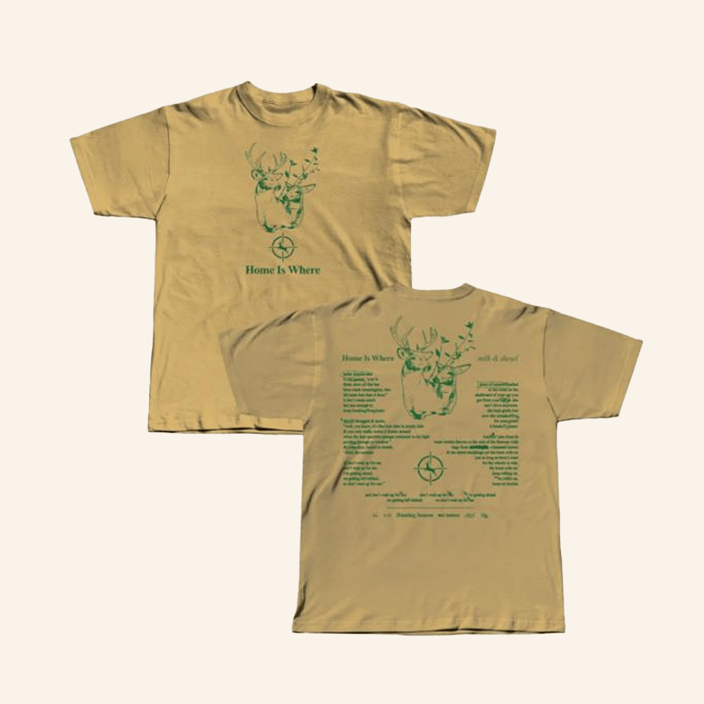 Wax Bodega Merch Home Is Where Milk And Diesel TShirt Him Gifts