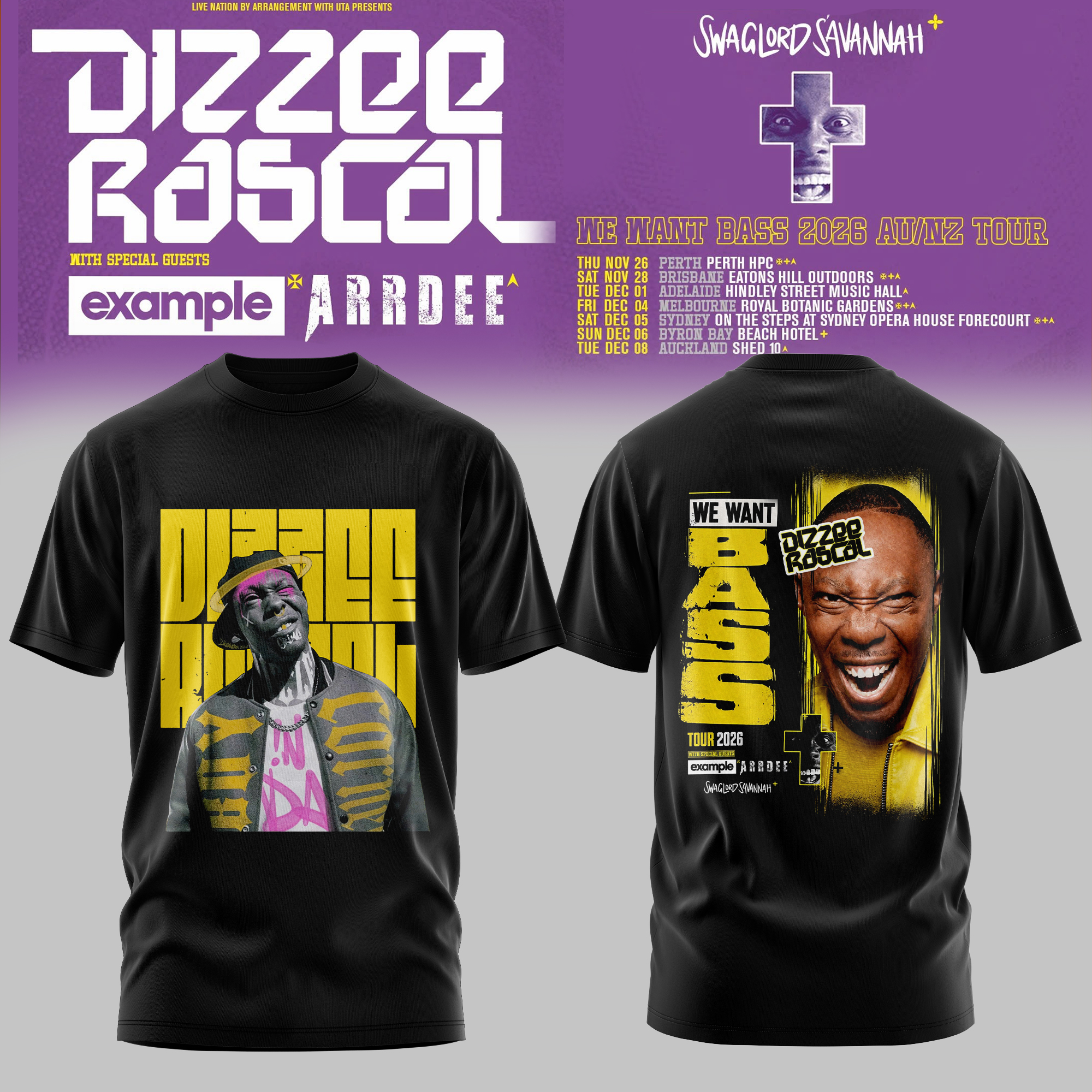 We Want Bass 2026 Official Tee Edition Bass Music Fan Apparel
