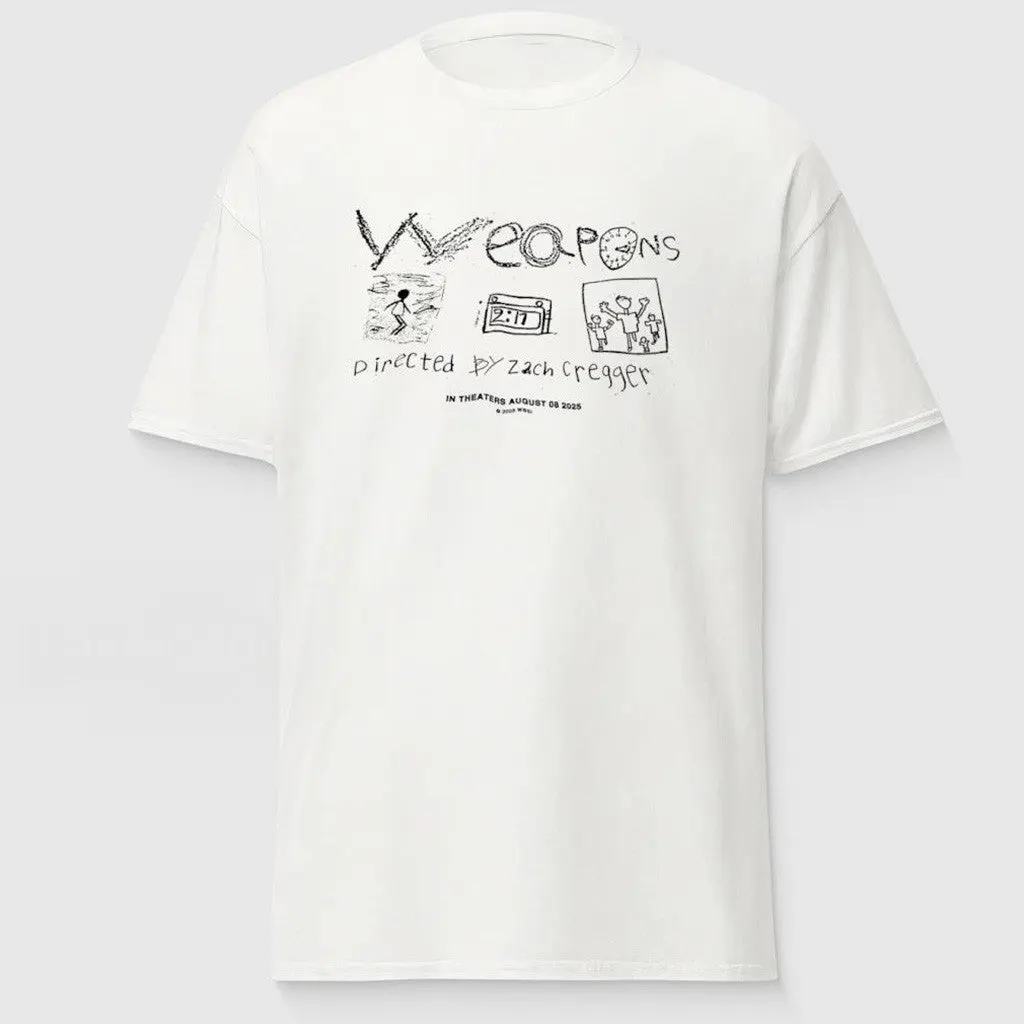 Weapons Movie Merch White TShirt Gifts For Friends