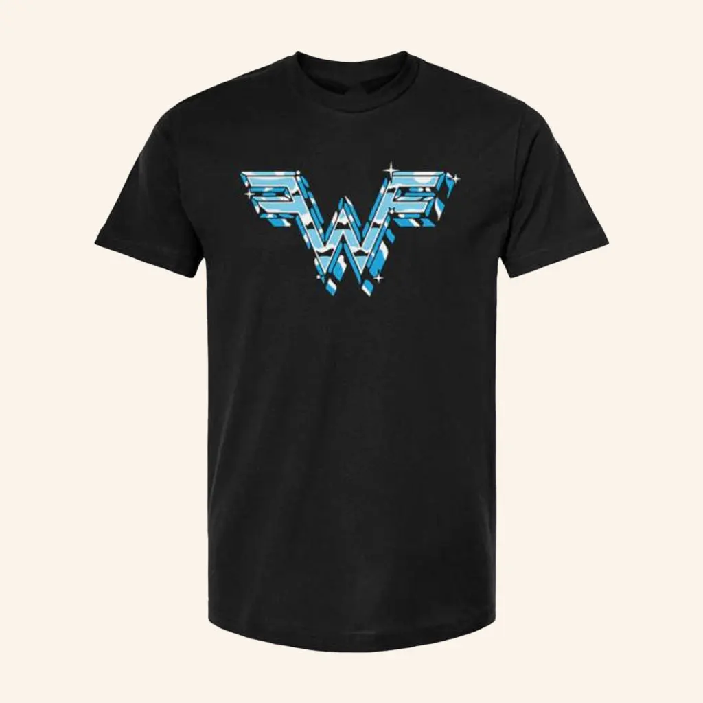 Weezer Merch Chrome Logo TShirt Gifts For Boyfriend