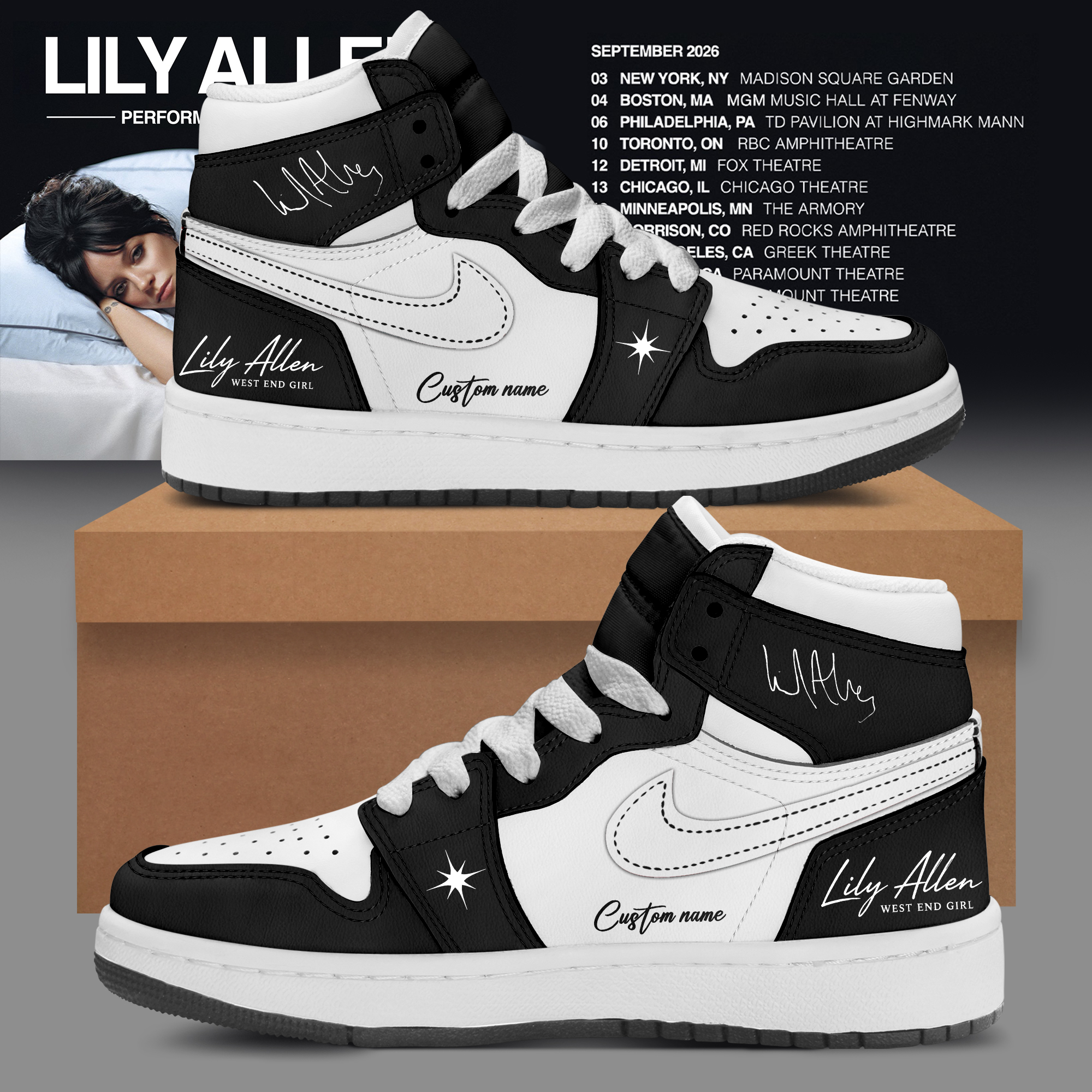 West End Girl Tour 2026 Collector Edition Casual Sneakers