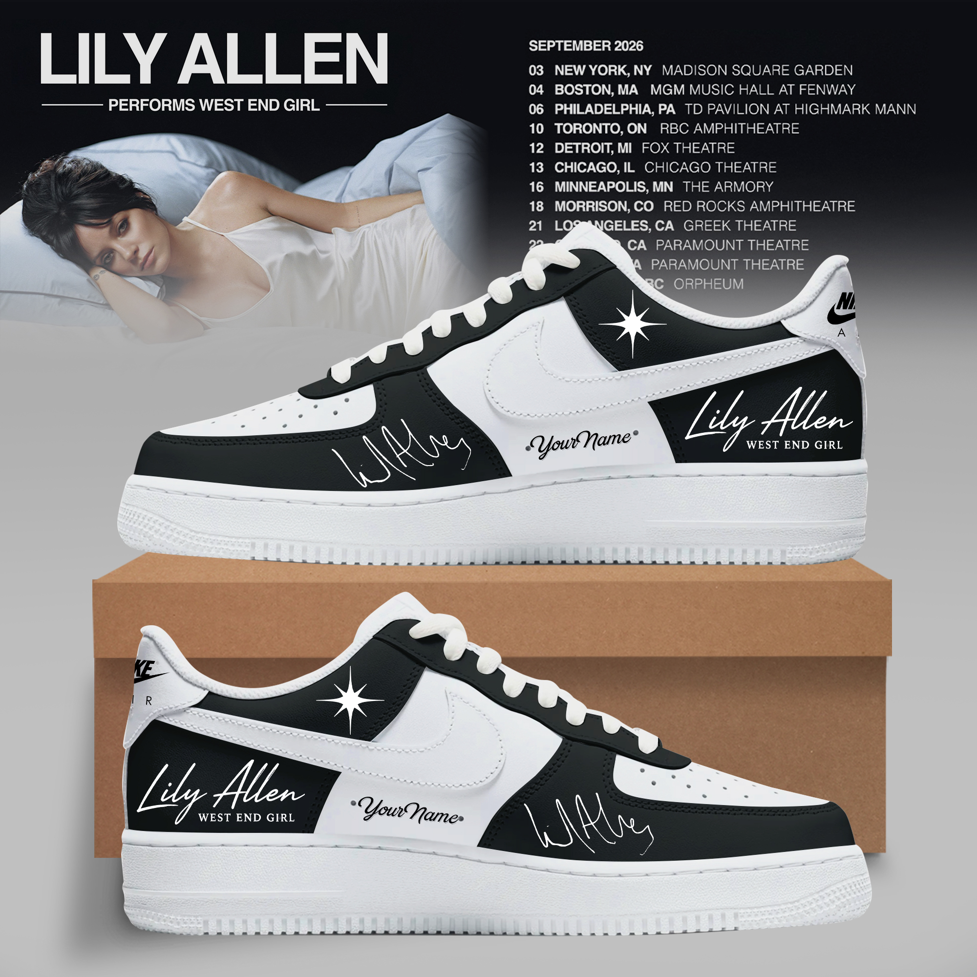 West End Girl Tour 2026 Collector Edition High Top Sneakers