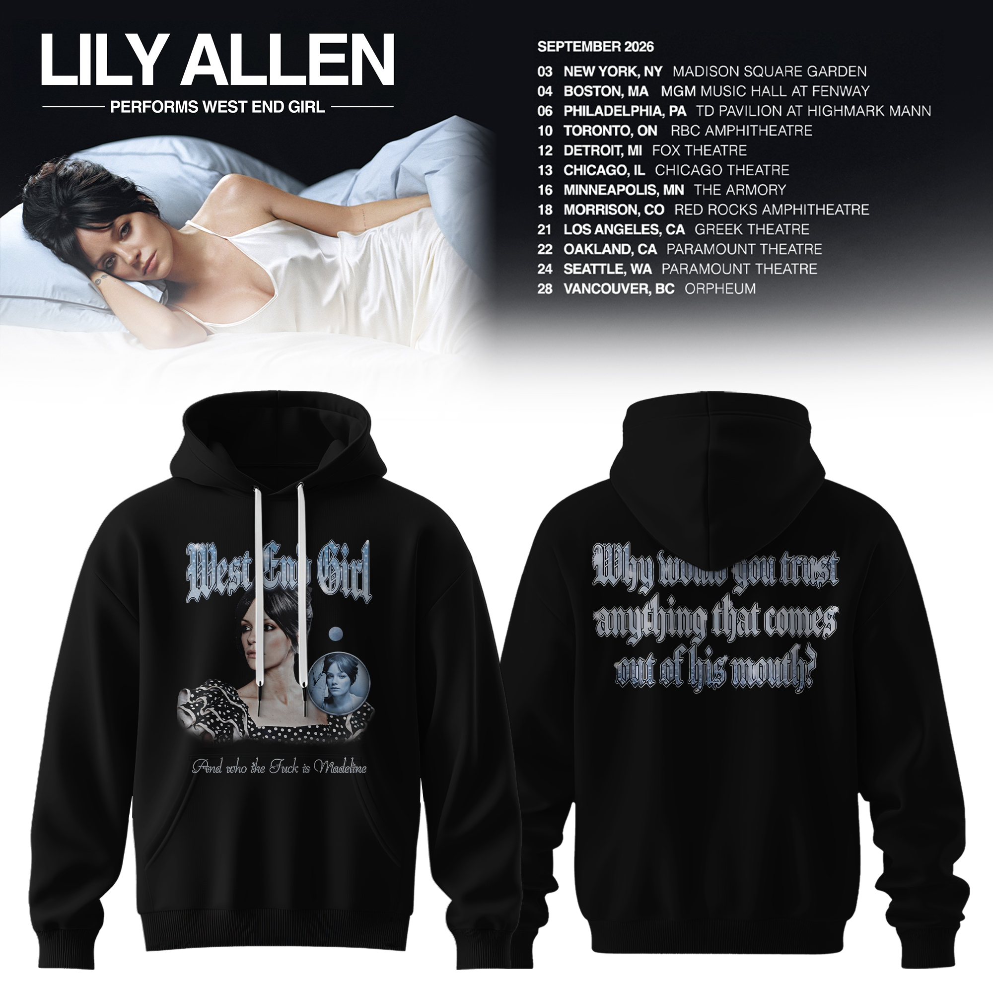 West End Girl Tour 2026 Collector Edition Hoodie
