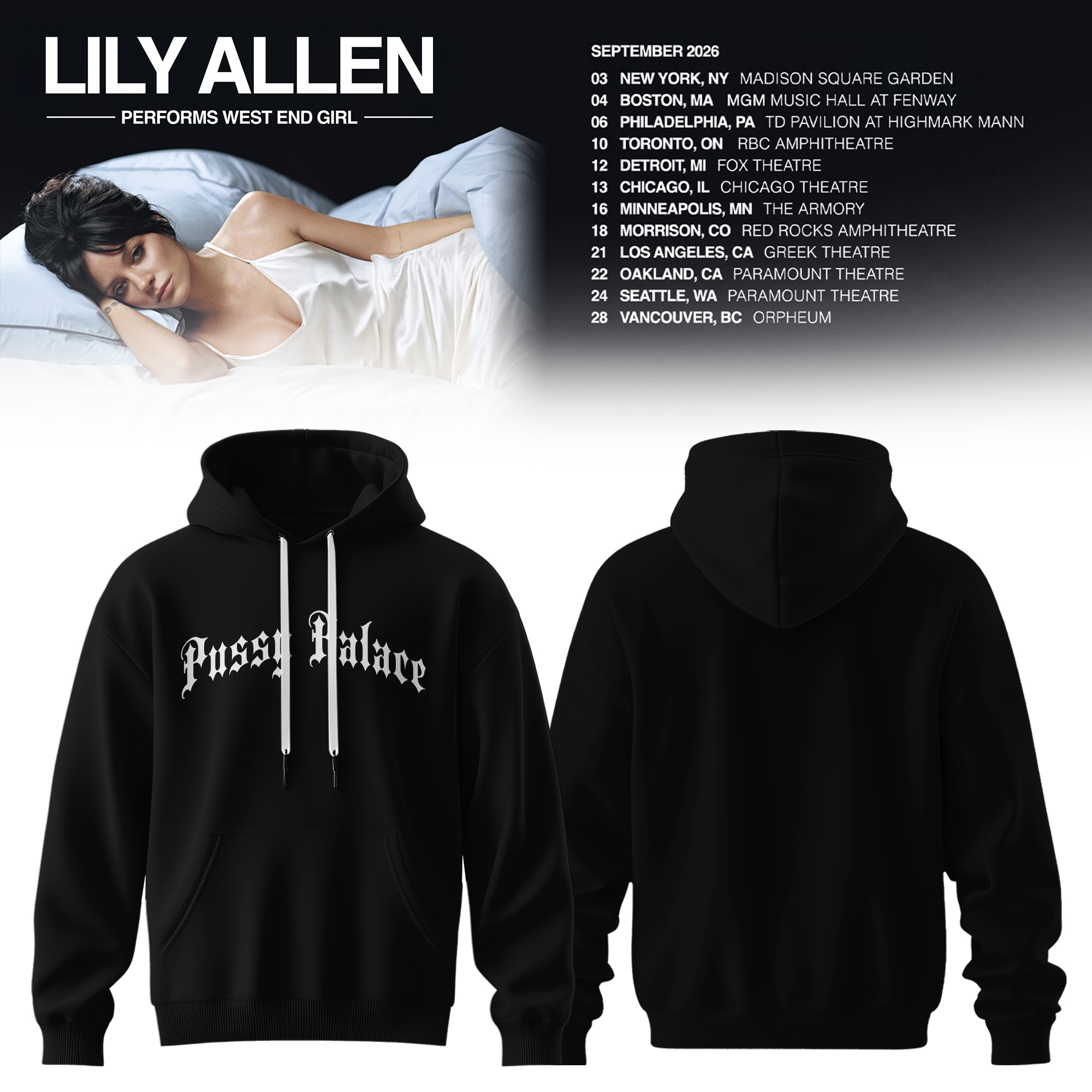 West End Girl Tour 2026 Limited Edition Pullover Hoodie