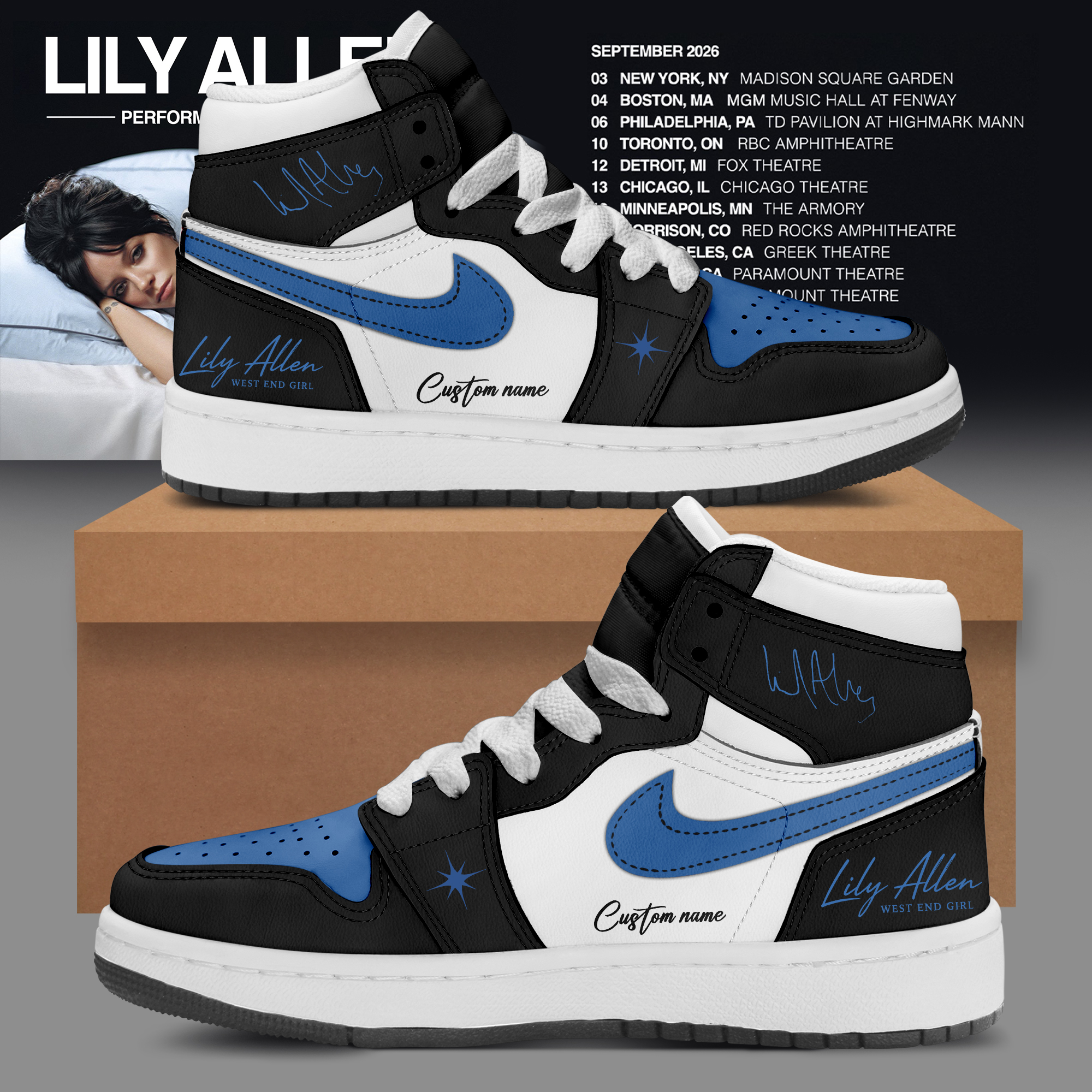 West End Girl Tour 2026 Premium Lifestyle Footwear