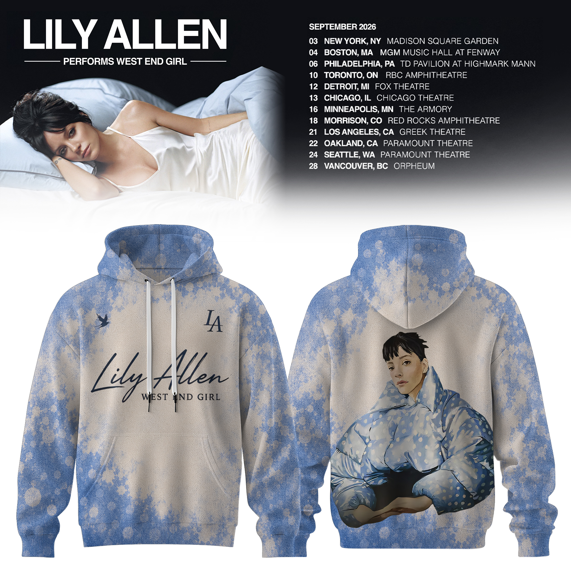 West End Girl Tour 2026 Signature Fan Hoodie