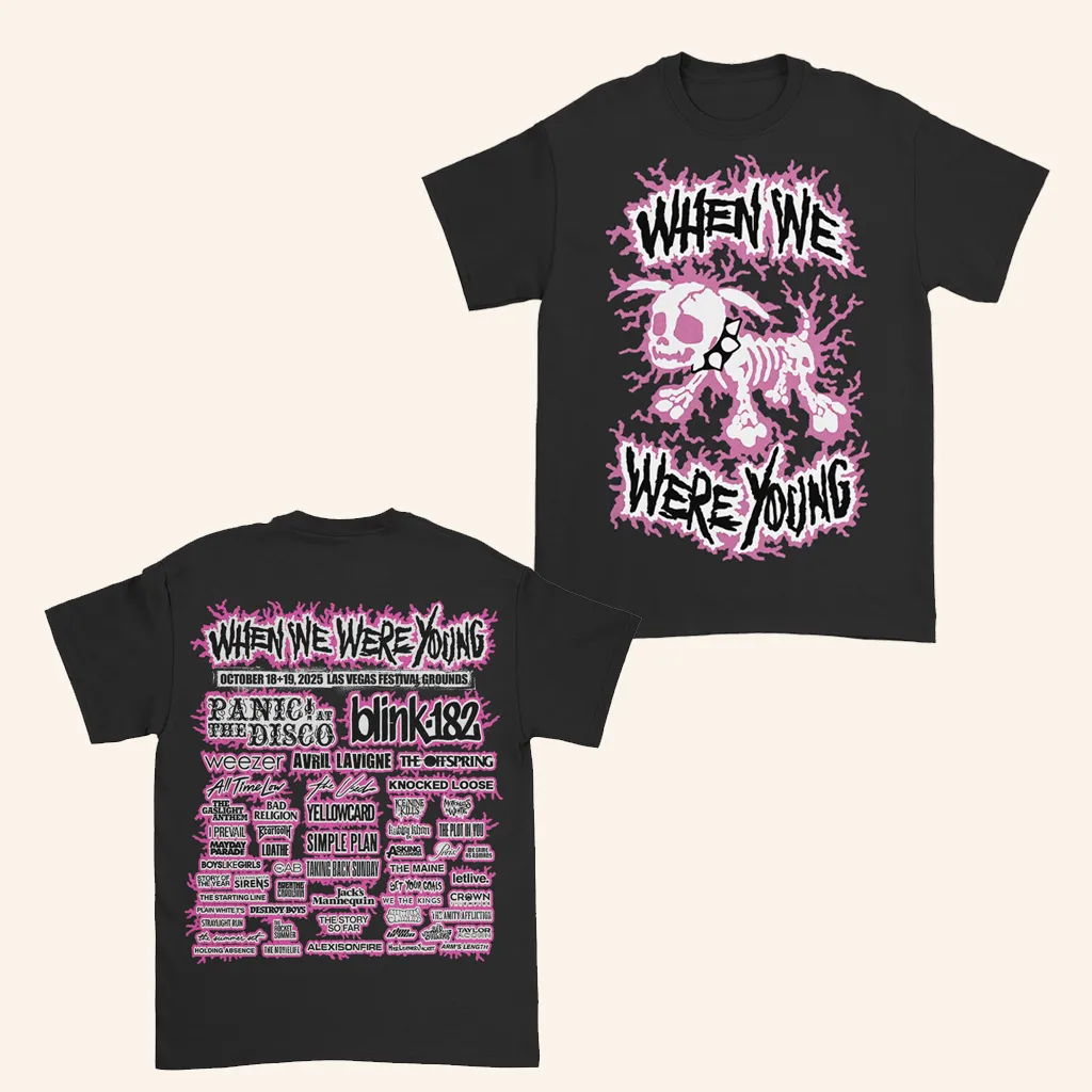 When We Were Young Festival Merch Electric Dog TShirt Xmas Gifts For Friends