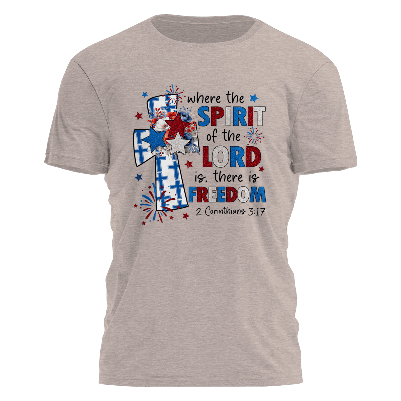 Where The Spirit Of The Lord Is There Is Freedom Shirt Christian TShirt Gifts For Husband