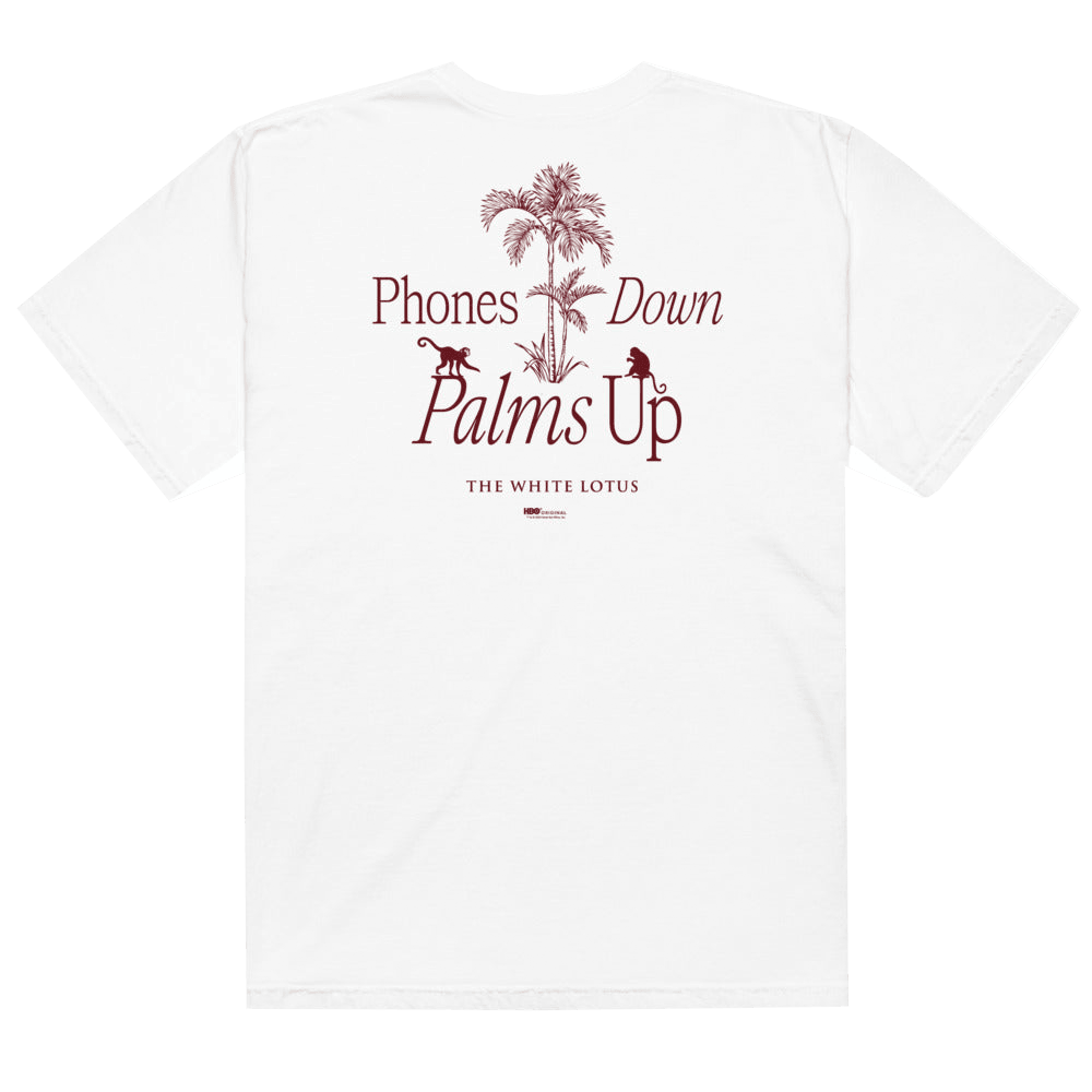 White Lotus Merch The White Lotus Phones Down Palms Up TShirt Fathers Day Gifts For Husband