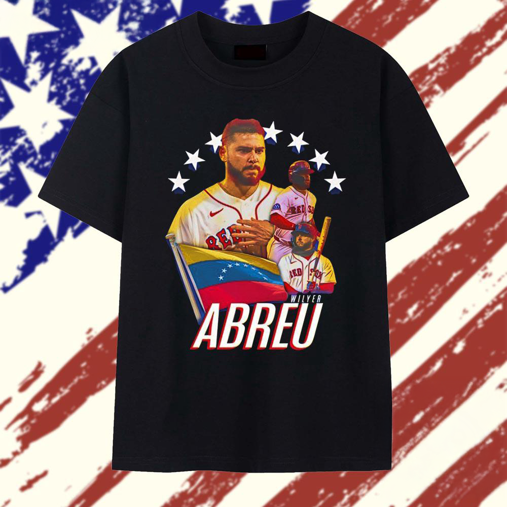 Wilyer Abreu Boston Red Sox Venezuela Flag Graphic T Shirt Fans