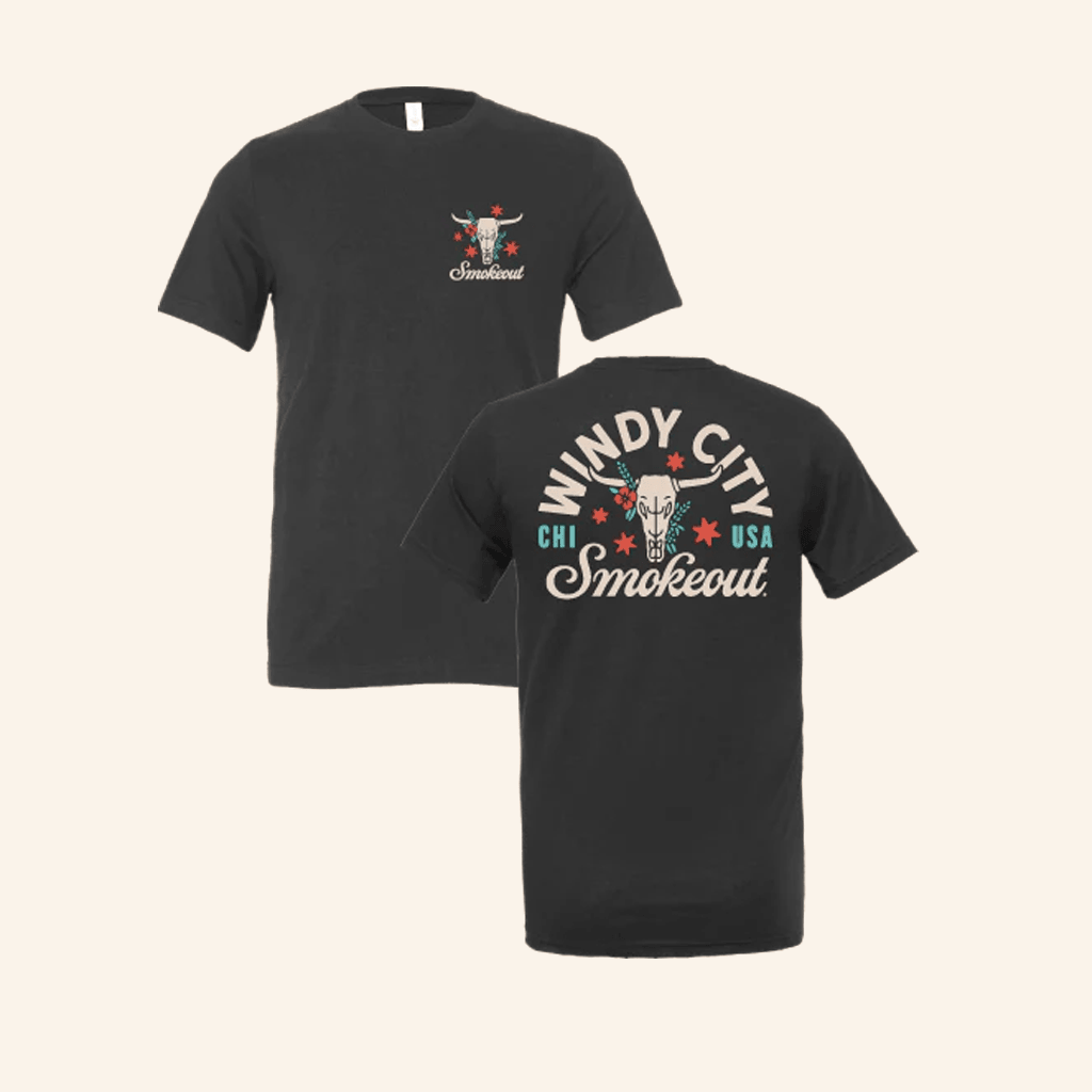 Windy City Smokeout Merch Skull TShirt Gift Ideas For Dad
