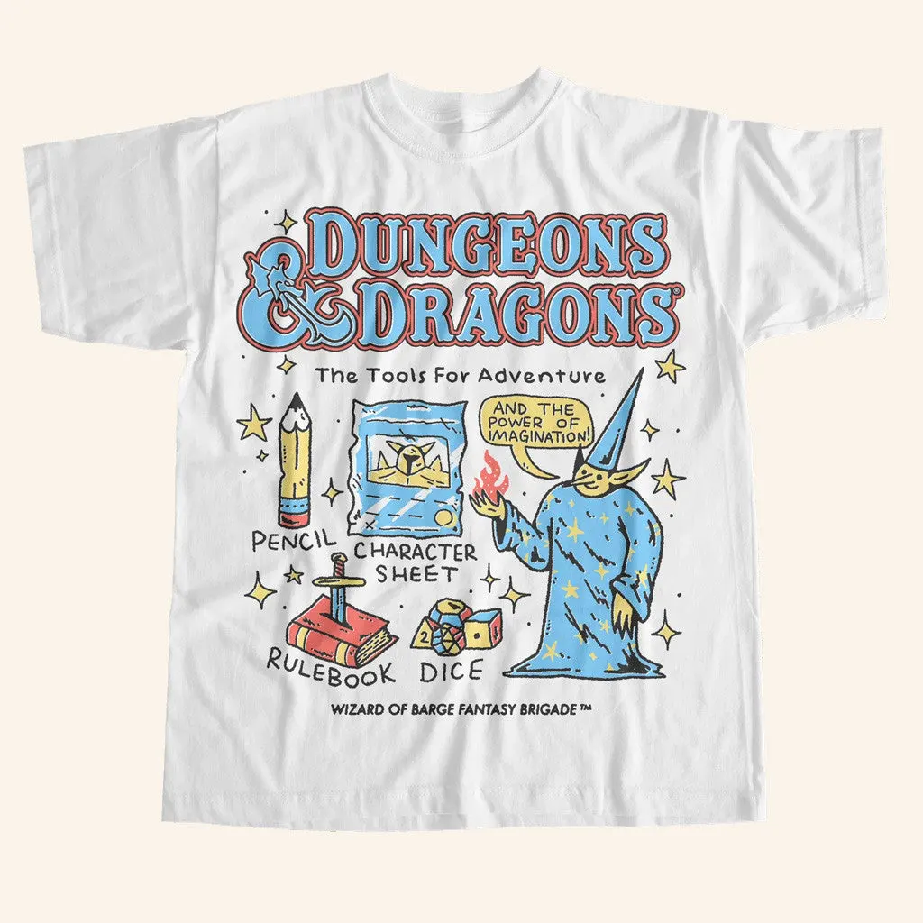 Wizardofbarge Merch Tools For Adventure TShirt Black Gift Ideas For Dad