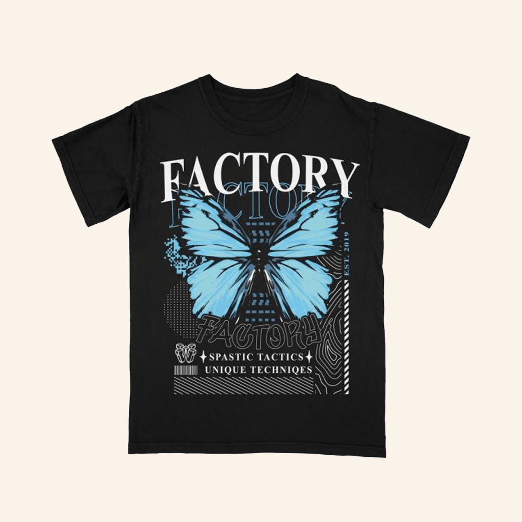 Wobble Factory Merch Factory Butterfly TShirt Gifts For Wife