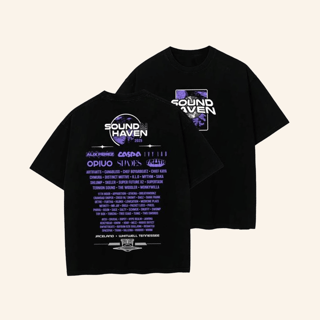 Wobble Factory Merch Sound Haven 2025 TShirt Gifts For Father
