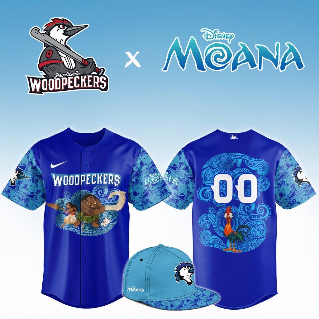 Woodpeckers Moana Night Limited Custom Baseball Jersey Animated Movie Inspired Baseball Fan Apparel 1 - Unicasport Woodpeckers Moana Night Limited Custom Baseball Jersey Animated Movie Inspired Baseball Fan Apparel
