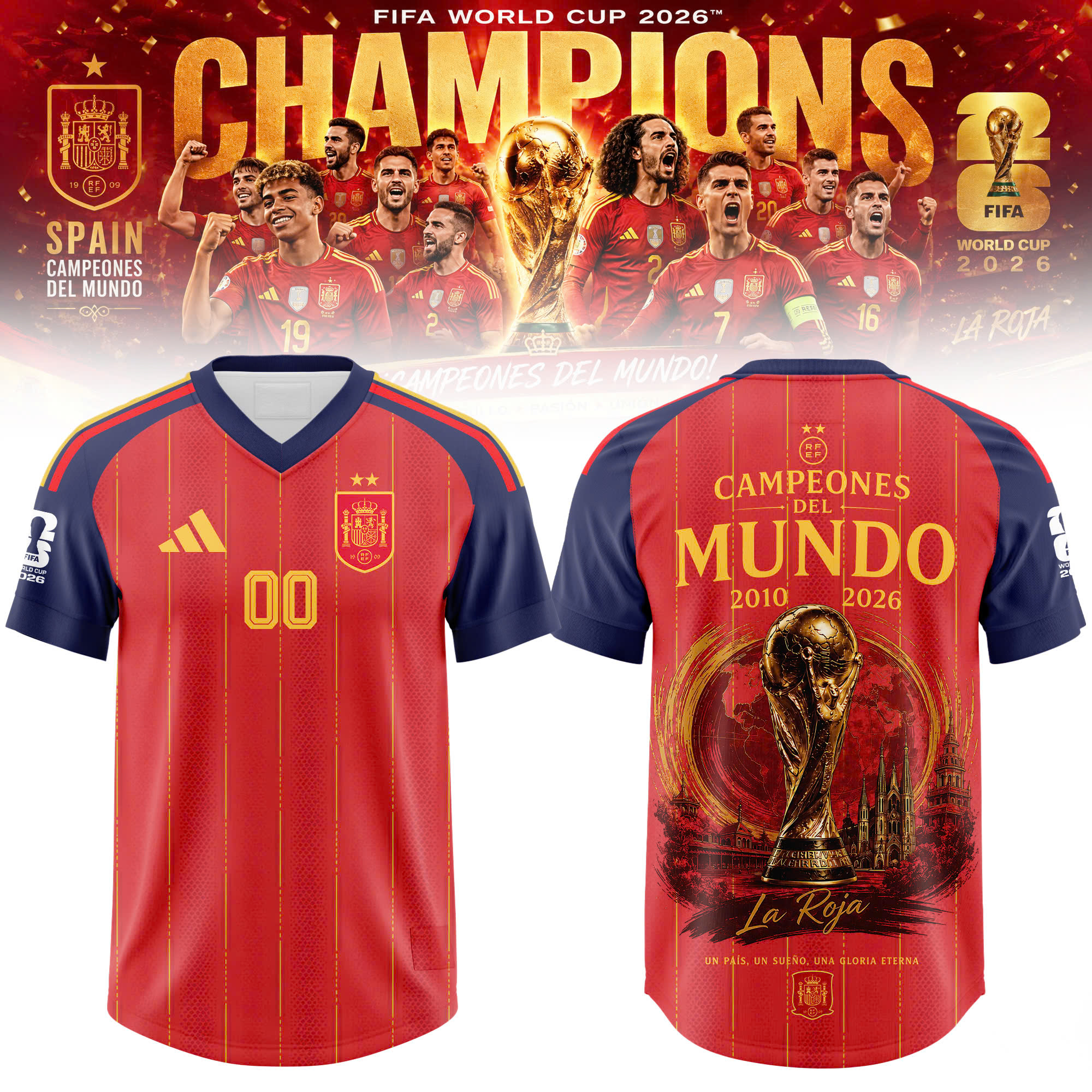 World Cup Final 2026 Championship Fan Graphic Shirt