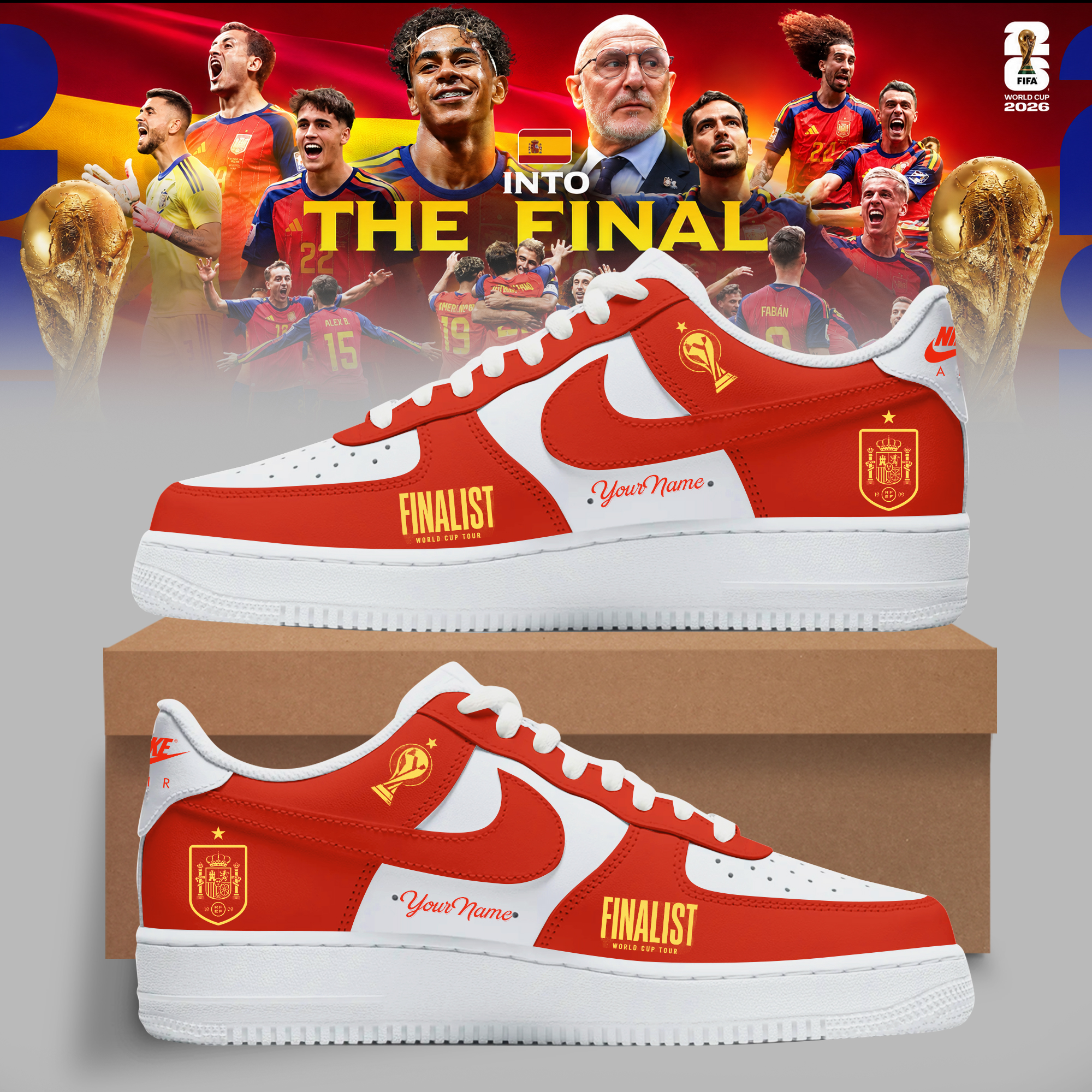 World Cup Final 2026 Custom High Top Sneakers Fan Edition