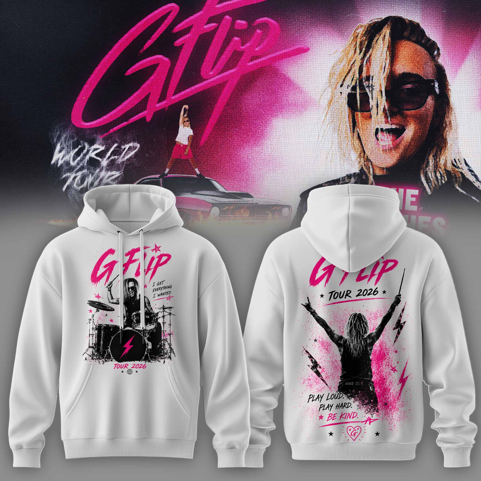 World Tour 2026 Premium 3D Hoodie Style Four Concert Merchandise