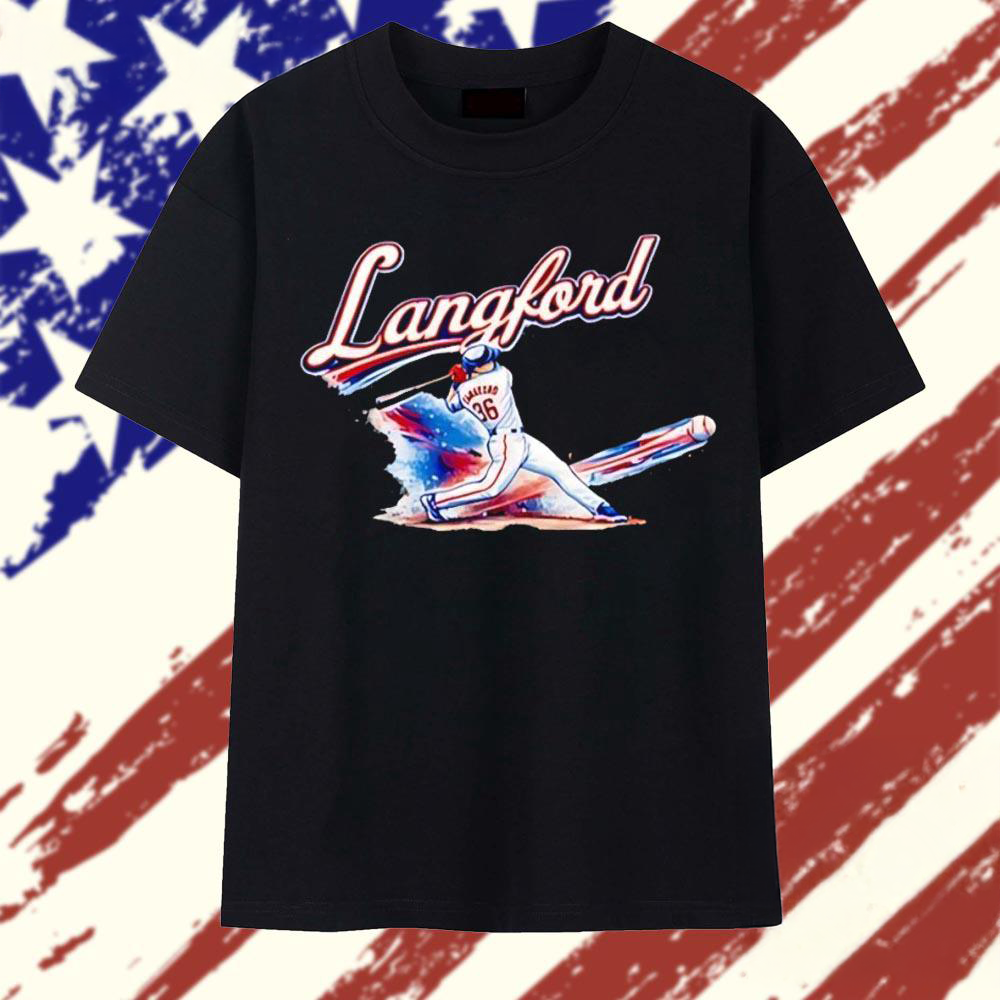Wyatt Langford Texas Rangers Slugger Swing Graphic T Shirt