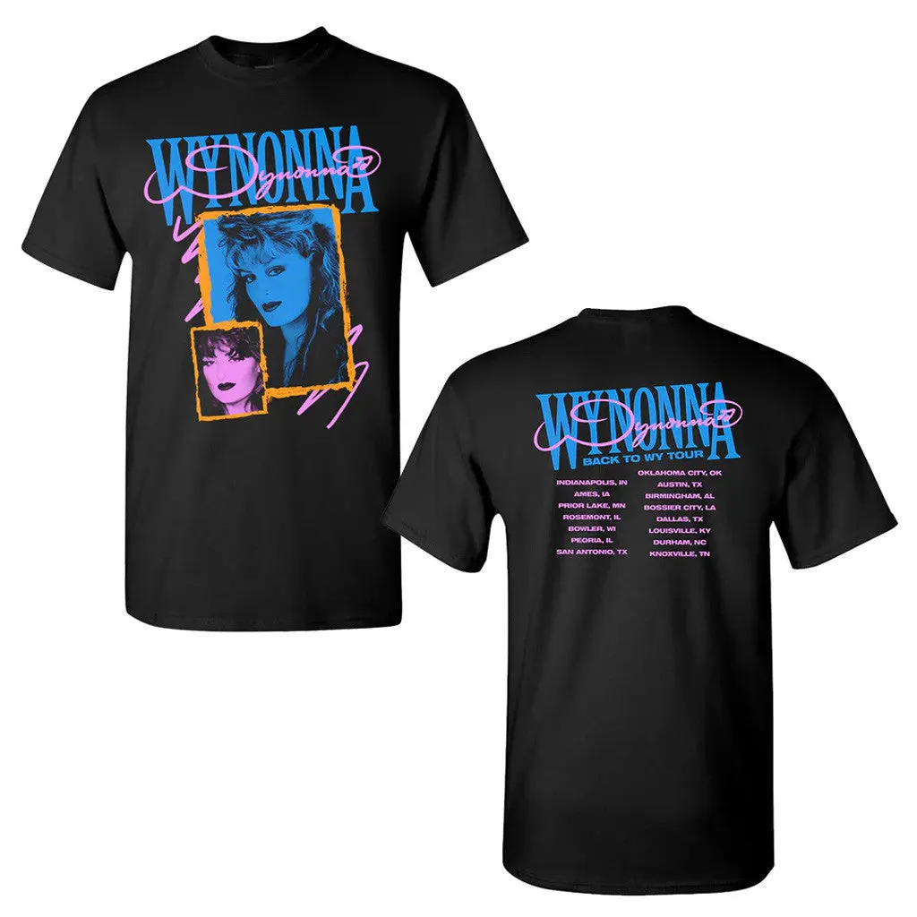 Wynonna Judd Merch Tour 2025 Back To WY Tour TShirt Black Gifts For Fans
