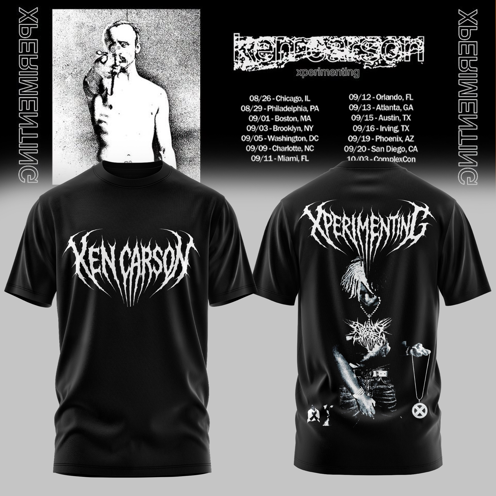 XPERIMENTING Tour 2026 Collector Concert T Shirt Gifts For Fans