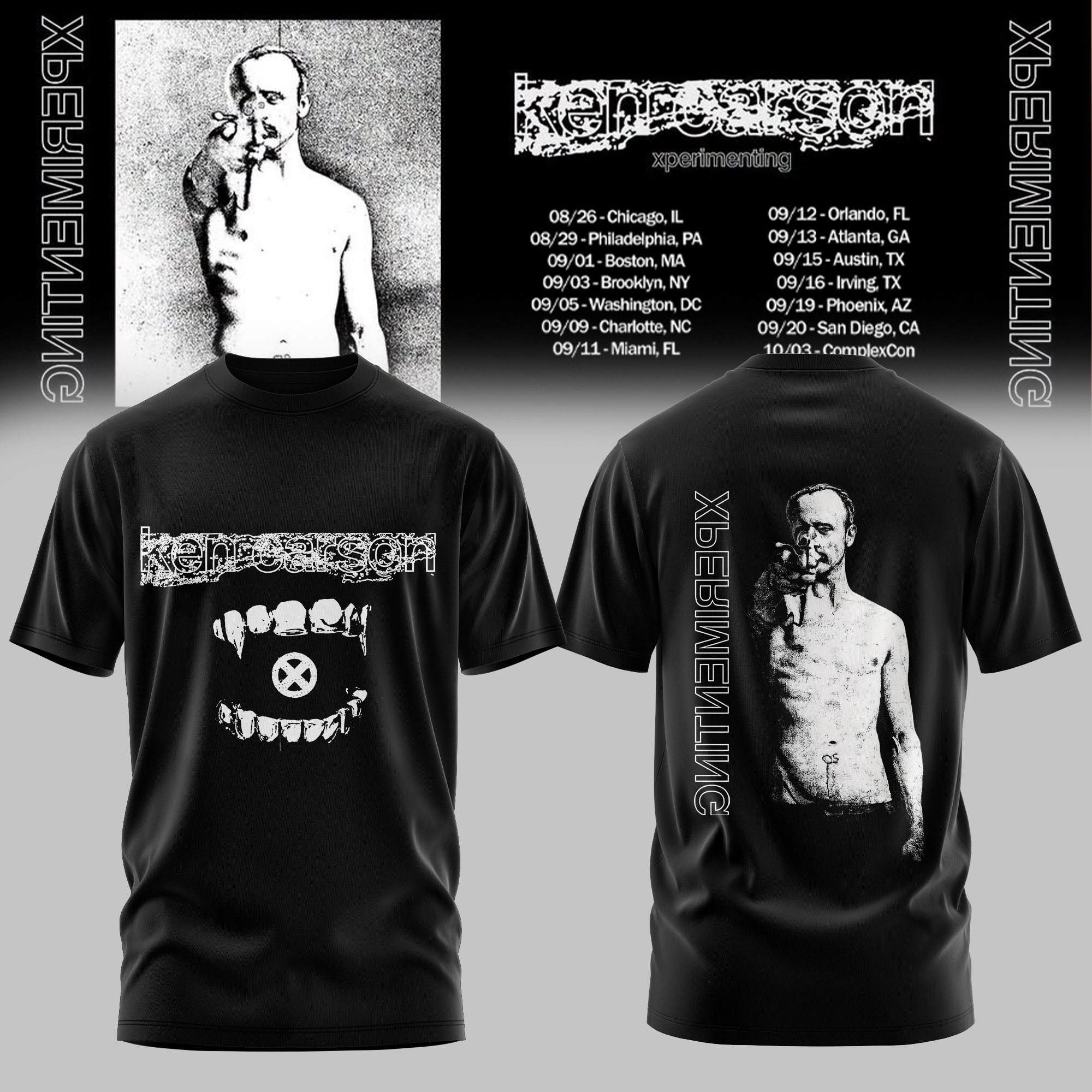 XPERIMENTING Tour 2026 Official Graphic T Shirt Gifts For Fans