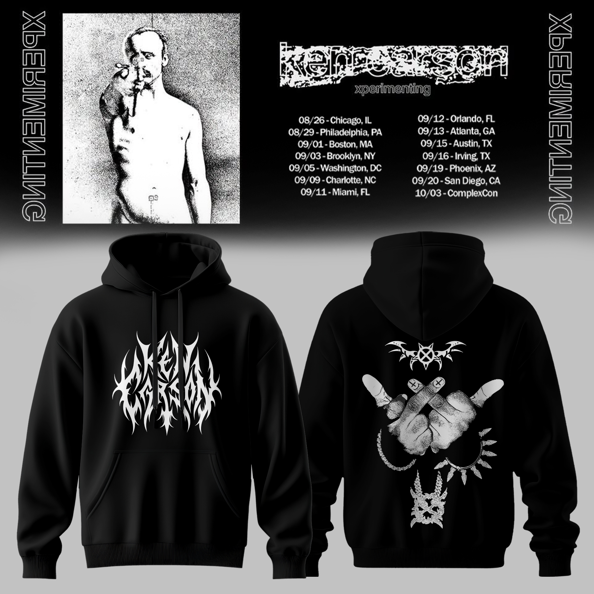 XPERIMENTING Tour 2026 Premium Fan Hoodie Merchandise Gifts For Fans
