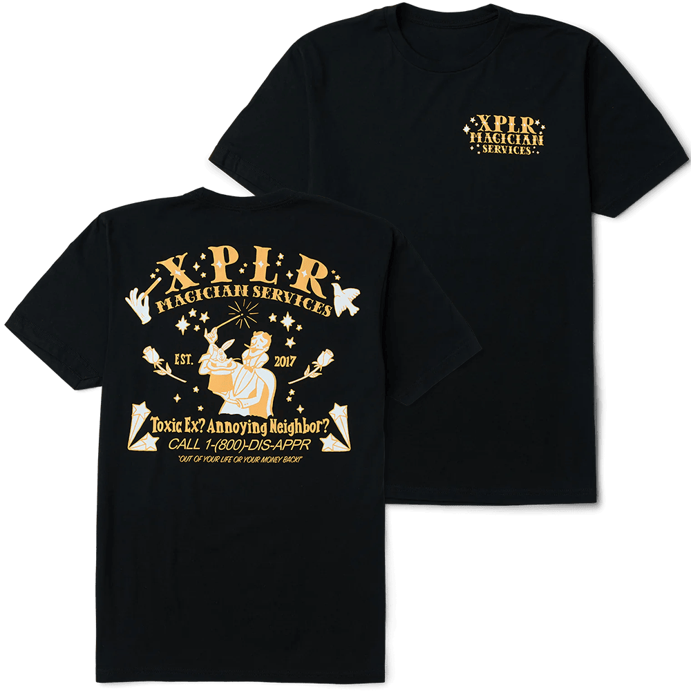 XPLR Merch Sam And Colby XPLR Magician Services TShirt FathersDay Present Ideas