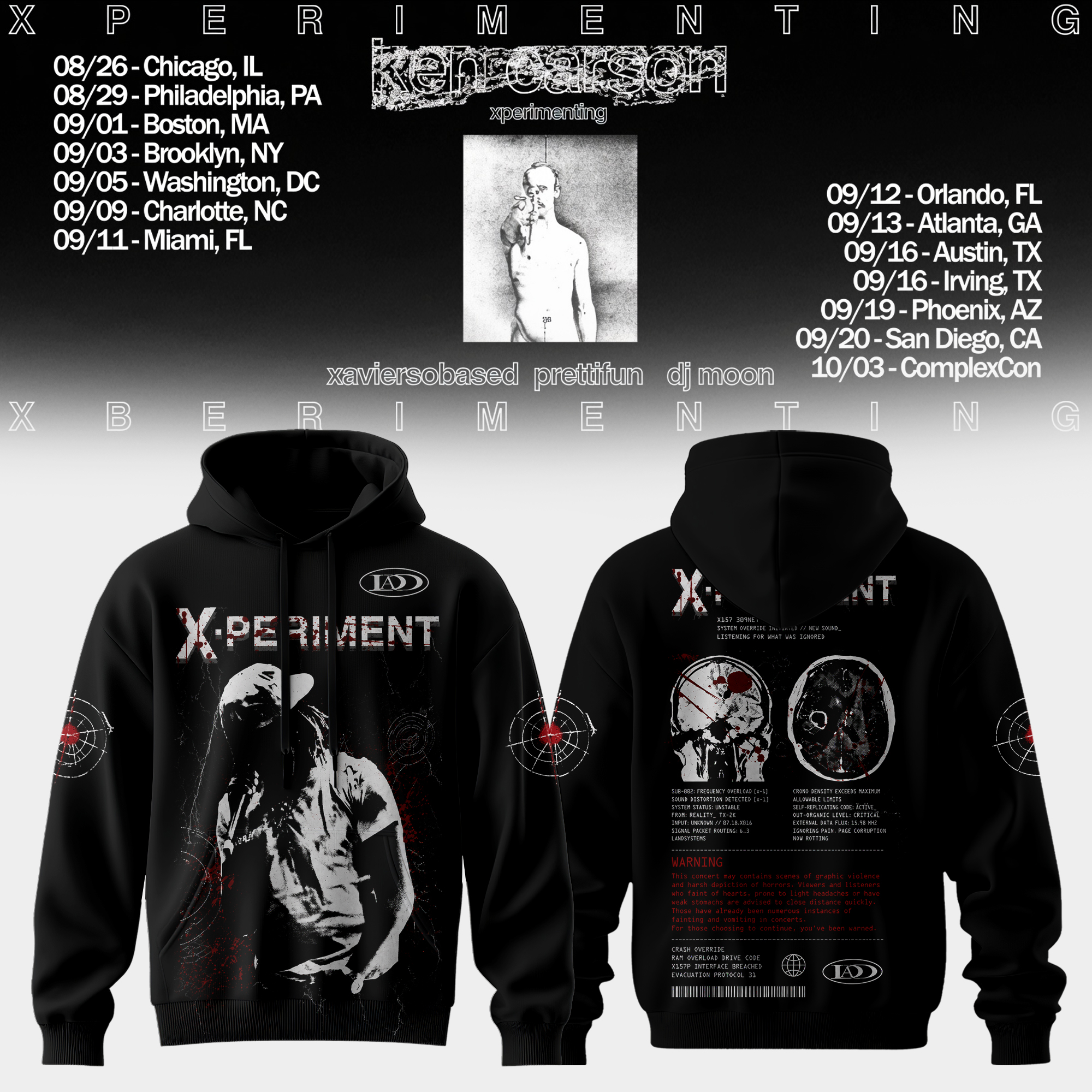 Xperimenting Tour Collector Concert Hoodie Gifts For Fans
