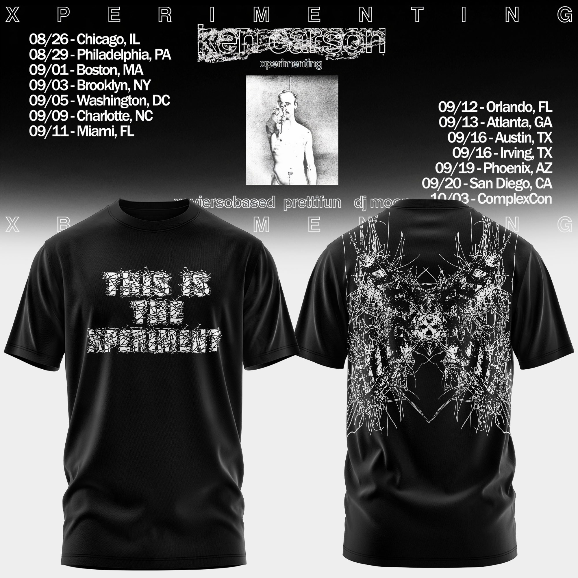 Xperimenting Tour Collector Concert T Shirt Gifts For Fans
