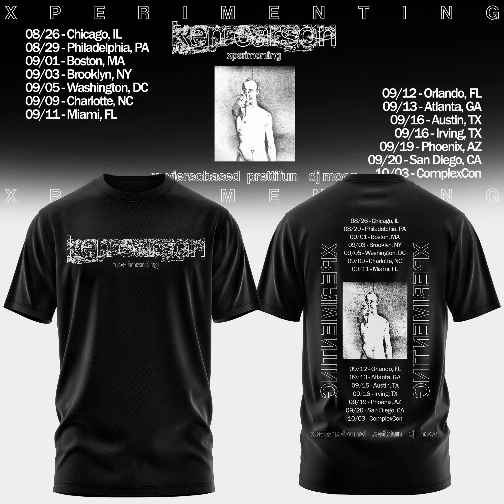 Xperimenting Tour Exclusive Music Graphic T Shirt Gifts For Fans