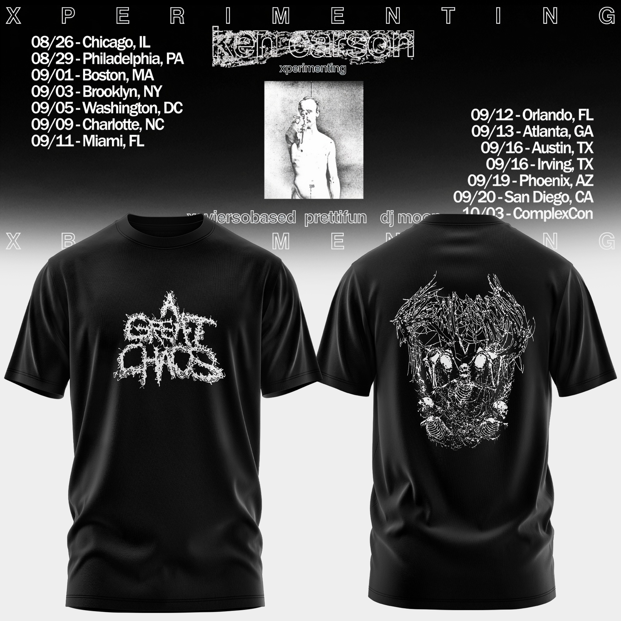 Xperimenting Tour Official Graphic T Shirt Gifts For Fans