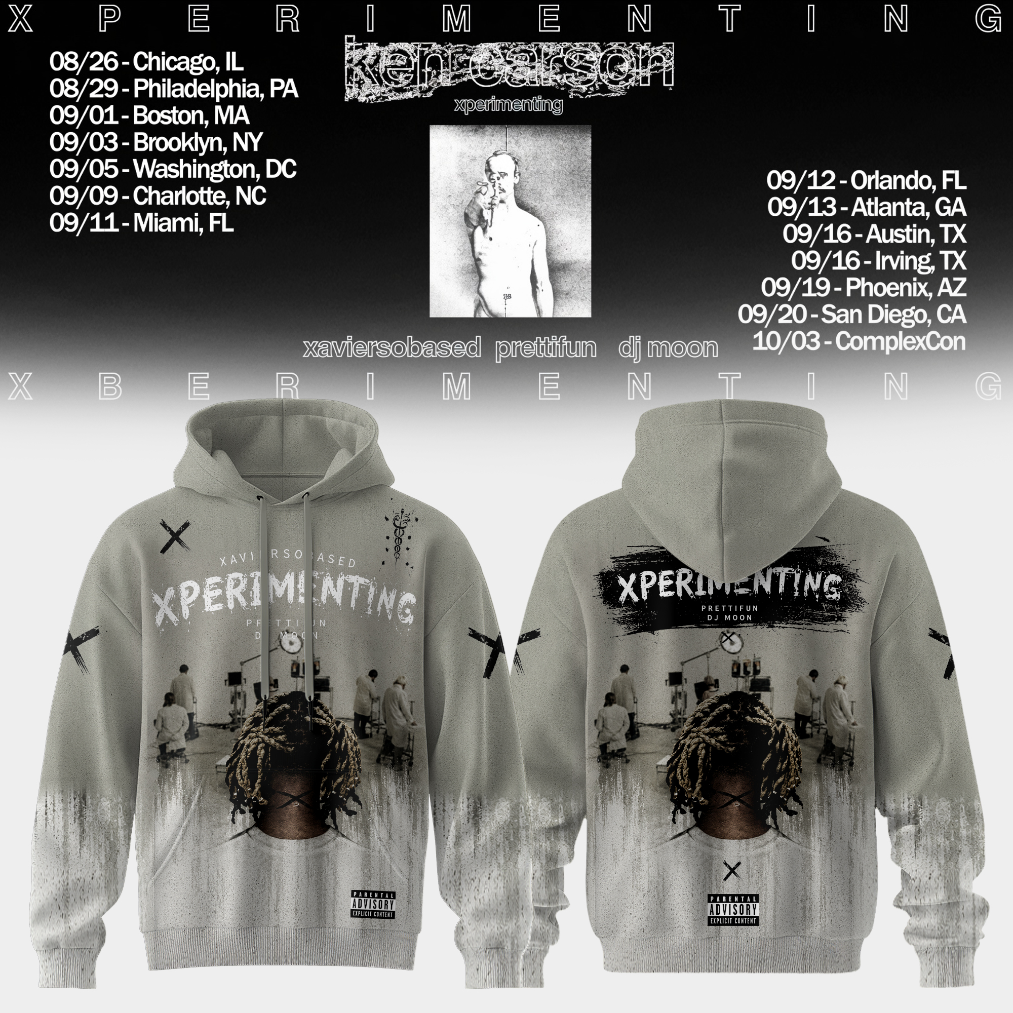 Xperimenting Tour Official Hoodie Collection Gifts For Fans