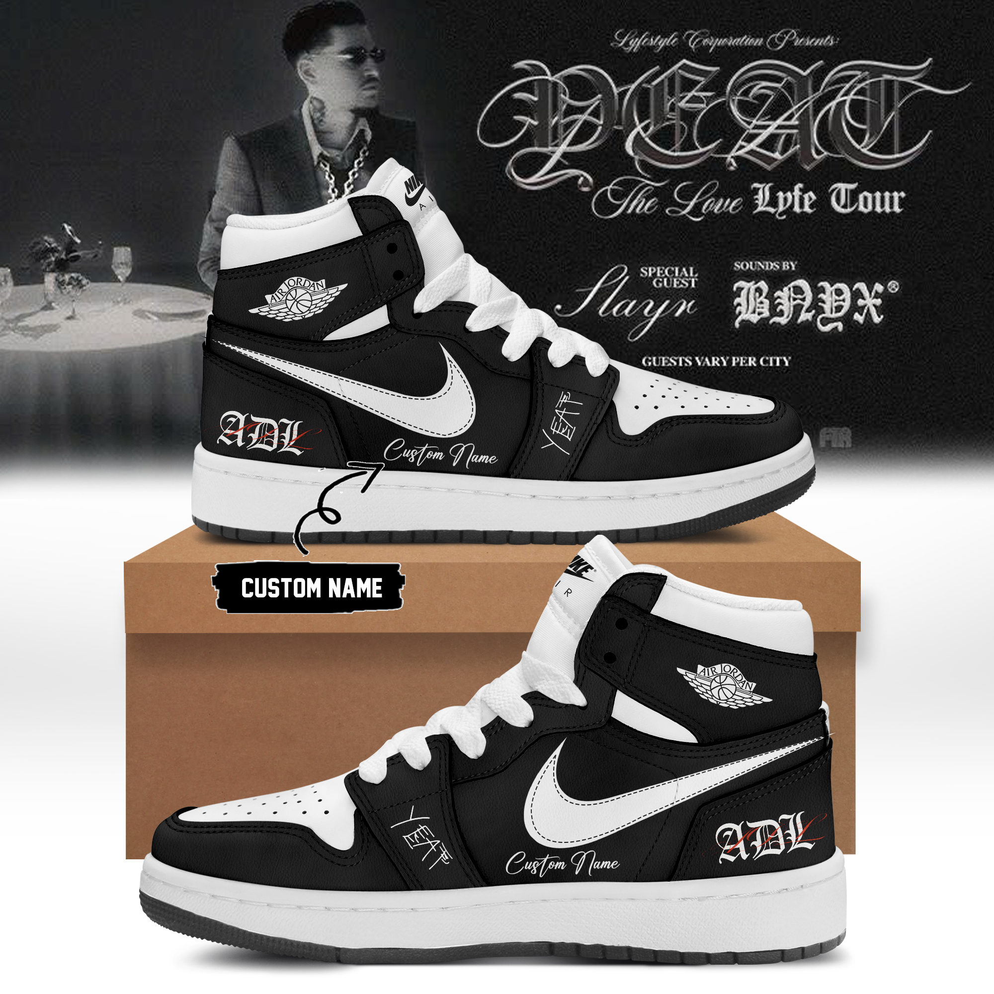 YEAT LOVELYFE Tour Signed Collector Edition Lifestyle Sneakers