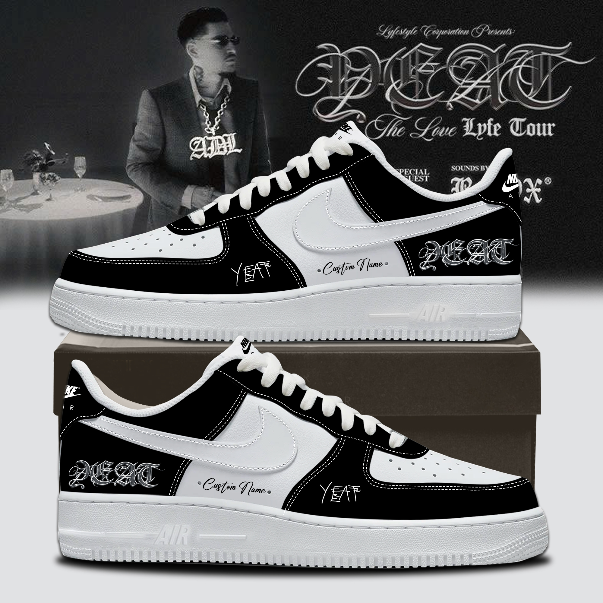 YEAT LOVELYFE Tour Signed Collector Streetwear Sneakers